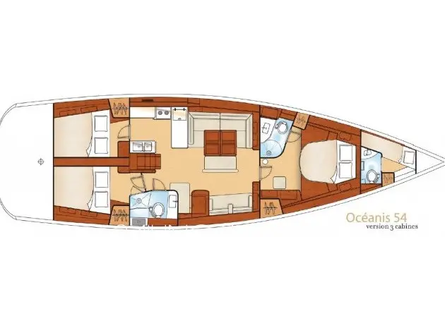 Oceanis 54 layout