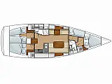 Hanse 430 - Layout image