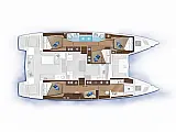 Lagoon 50 Owner's Version - Layout image