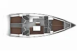 Bavaria Cruiser 46 (8+2 berths) - [Layout image]