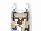 Lagoon 52 - 6 Cabin - Layout image