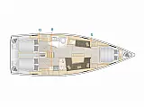 Hanse 418 - Layout image
