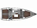 Bavaria Cruiser 46 - Layout image