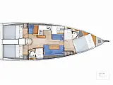 Sun Odyssey 410 - Layout image