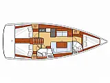 Oceanis 41 - Layout image