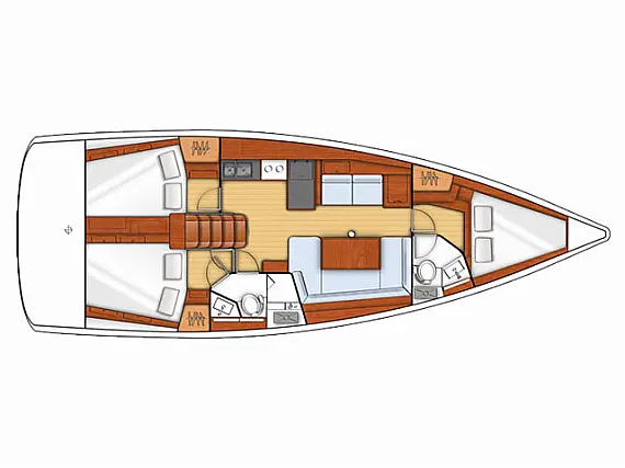 Oceanis 41 - Immagine di layout