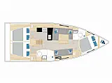 Hanse 360 - 3 cabine - 2 bagni - Layout image