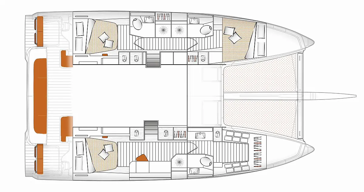 Excess 14 (2026) in Greece deck plan
