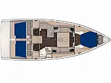 Sunsail 37.3 - Layout image
