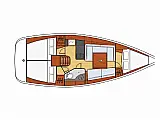 Oceanis 34 - Layout image