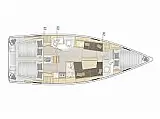 Hanse 388 - Layout image