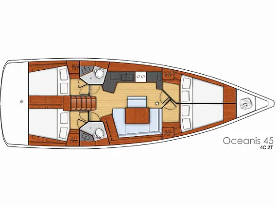 Oceanis 45 - Immagine di layout