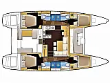 Lagoon 450 Fly - Layout image