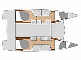 Isla 40 (A/C & Watermaker & Generator - 4+1 Cabins/4 Heads) - [Layout image]