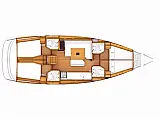 Sun Odyssey 479 Full refit 2024 ( new Bimini - Spray hood - new exterior cushions - new outboard ) - Layout image
