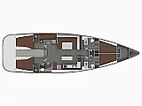 Bavaria 55 Cruiser - Layout image