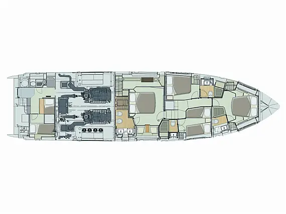 Azimut 72 Fly - Layout image