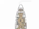 Oceanis 46.1  5 cabins - [Layout image]