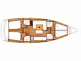 Sun Odyssey 469 (4 cab) - Layout image