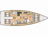 Bavaria 46 Cruiser - Layout image