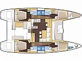 Lagoon 450 - Layout image