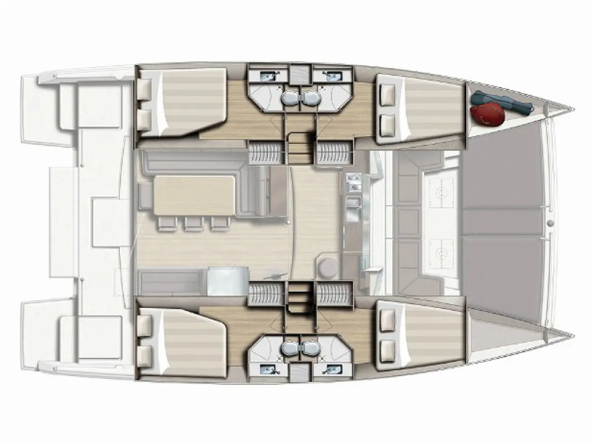 Bali 4.3 (2020) in Sporades deck plan