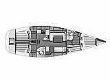 Dufour 44 - Layout image