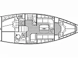 Bavaria 33 Cruiser - Layout image