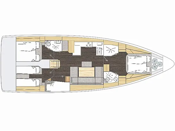 Bavaria C46 - Layout