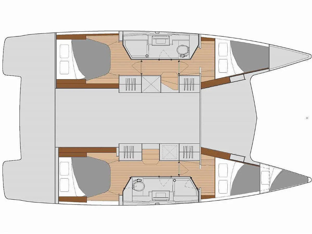 Isla 40 (2023) in Mallorca deck plan