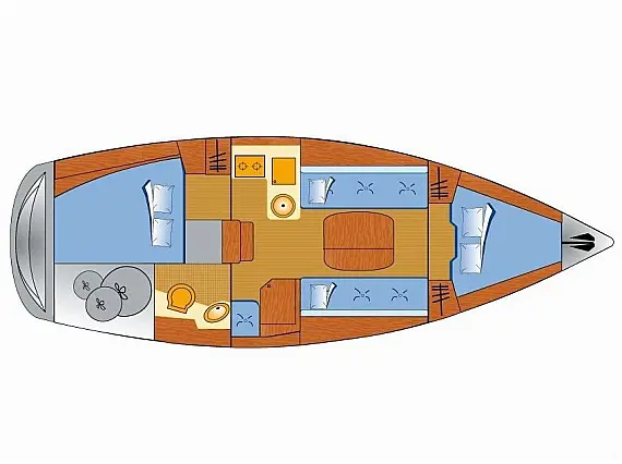 Bavaria 30 Cruiser - Immagine di layout