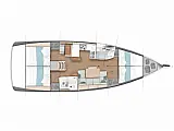 Sun Odyssey 440 - Layout image