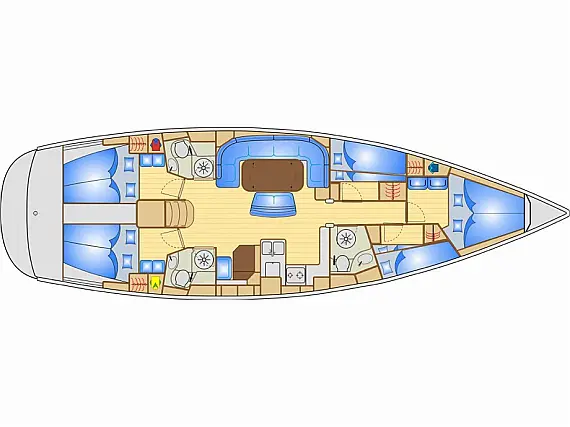 Bavaria 50 Cruiser - Immagine di layout