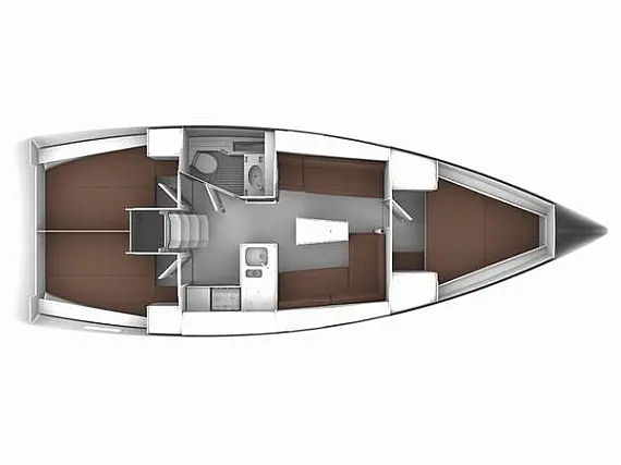 Bavaria Cruiser 37 - Layout image
