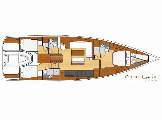 Oceanis Yacht 62 - Immagine di layout