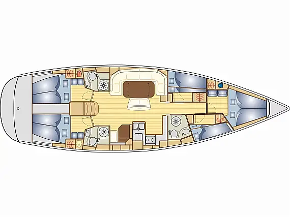 Bavaria 50 Cruiser - Immagine di layout
