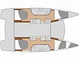 Isla 40 Skippered (skipper's fees not included) - [Layout image]