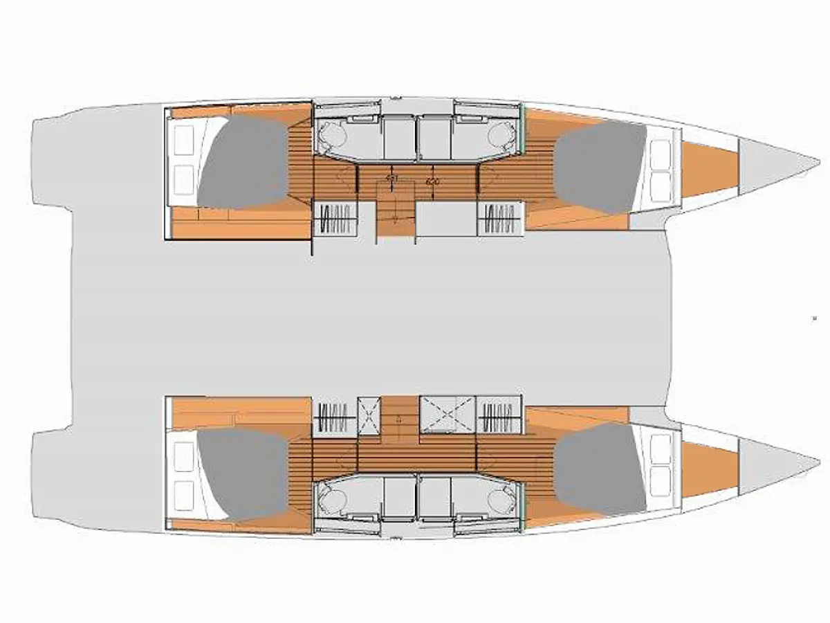 Elba 45 (2024) in Mallorca deck plan
