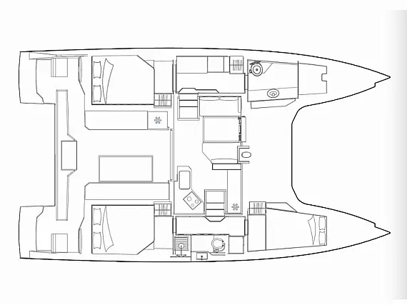 Nautitech 40 Open - Immagine di layout