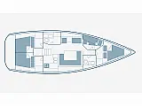 Sun Odyssey 449 - Layout image