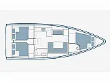 Bavaria C38 - Layout image