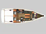 Sun Odyssey 349 - Layout image