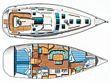 Oceanis 393 Clipper - [Layout image]