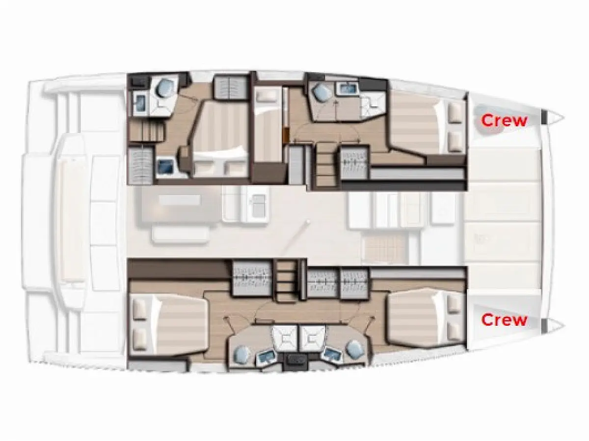 Bali 4.6 (2024) in Mallorca deck plan