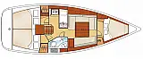 Oceanis 34 - [Layout image]