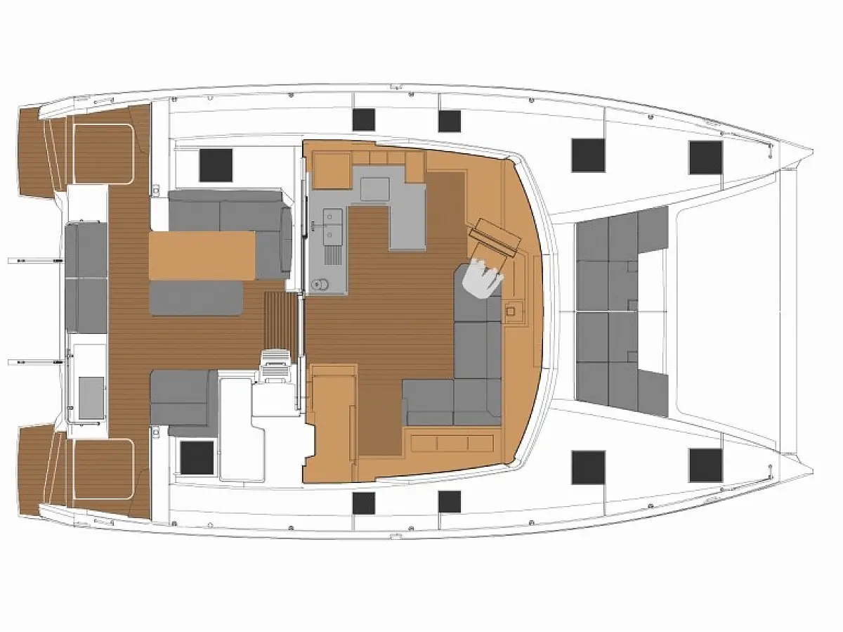 Astréa 42 (2024) in Turkey deck plan