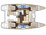 Lagoon 450  Flybridge - Layout image