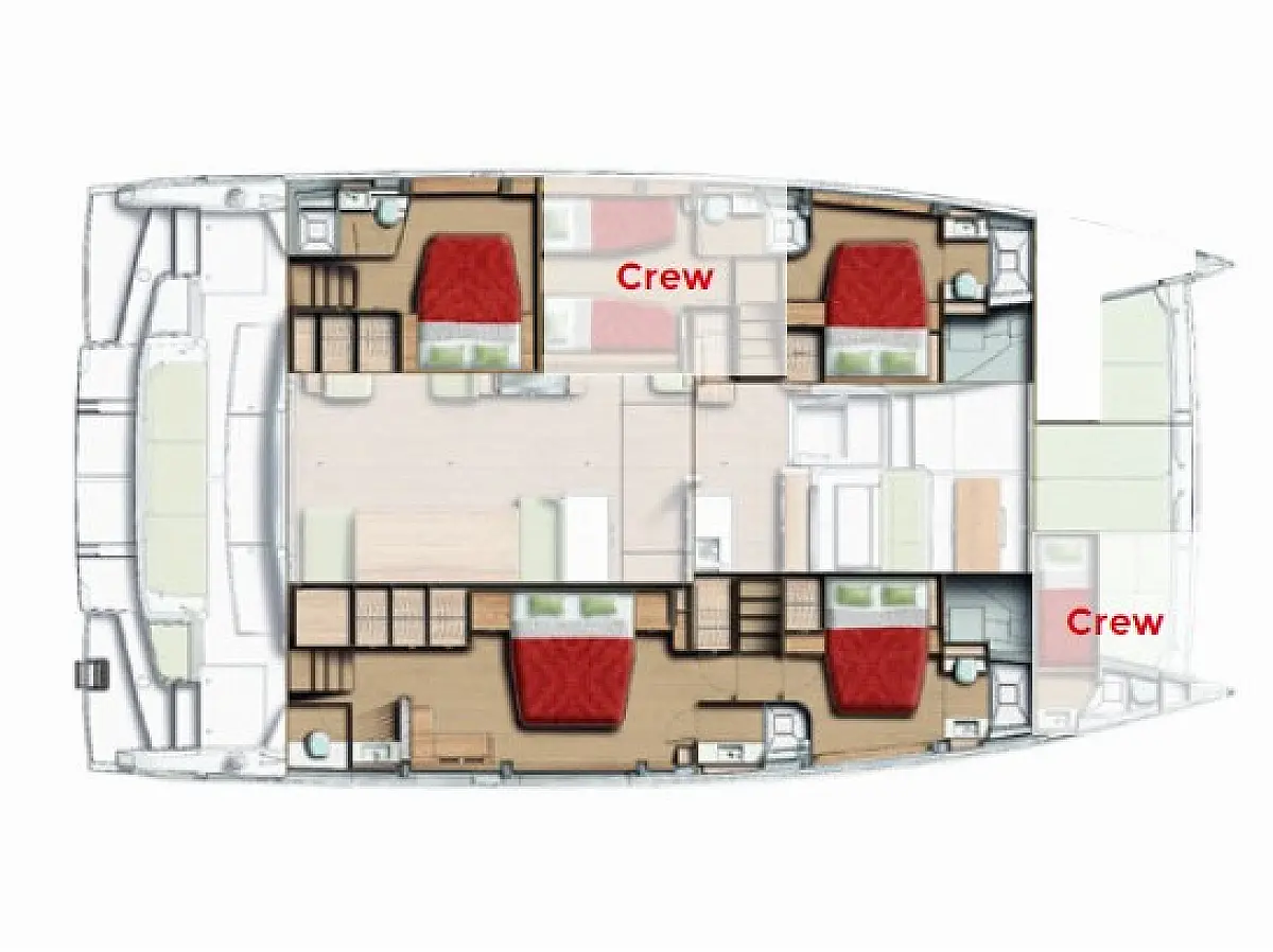 Bali 5.8 (2026) in Mallorca deck plan