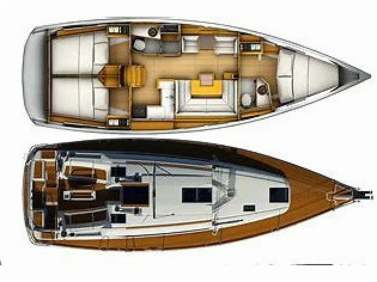 Sun Odyssey 409 (2012) in Norway deck plan
