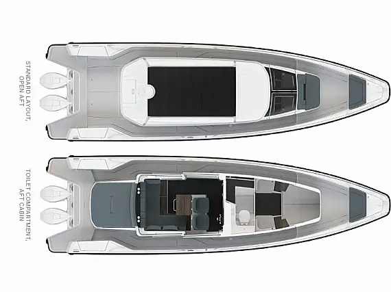 Axopar 37 XC Cross Cabin - Layout image